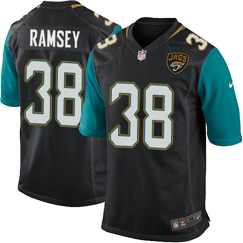 Men's Game Jalen Ramsey Nike Jersey Black Alternate - #38 NFL Jacksonville Jaguars